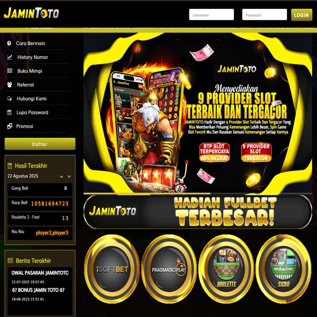 JAMINTOTO >> Situs Slot Gacor Hari Ini dan Link Slot Online Terbaru